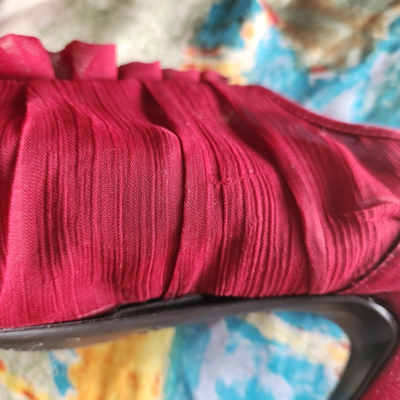 Nine West Burgundy Heels - Picture 1 of 4